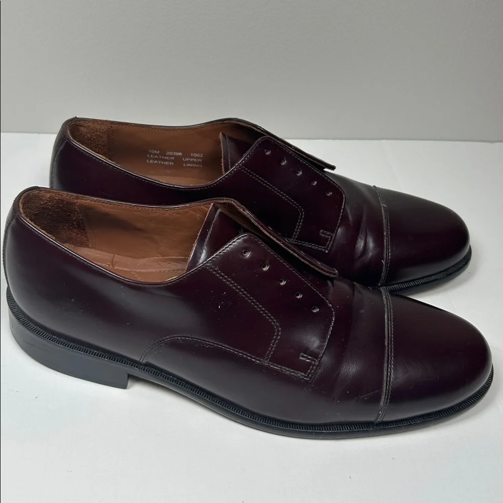 Bostonian Classics 20398 First Flex Men's Oxford Leather Shoes - Dark Burgundy